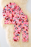 PJG40097 SOL: Multi-Character printed pajamas.