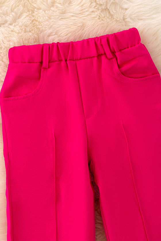 Fuschia fashion vest and pants set. OFG42726 NAY