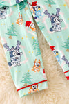 PJG40096 SOL: Character printed pajamas set.🎄