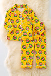 PJG40149 WEN: Yellow character printed pajama set.