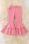 Pink double layer denim pants. PNG50010 NAY