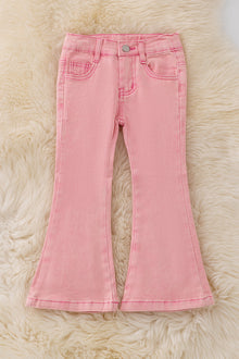  Lt.Pink bootcut denim pants. PNG50006 NAY