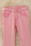 Lt.Pink bootcut denim pants. PNG50006 NAY