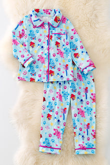  PJG40154 WEN: Pup printed pajamas set.