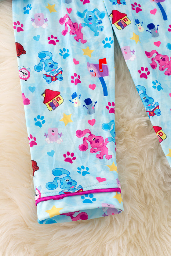 PJG40154 WEN: Pup printed pajamas set.