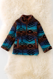  TPG40702 WEN: BOYS AZTEC SHERPA PULLOVER.