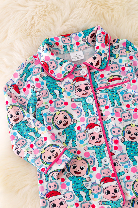 PJG40156 AMY: Toddler Character printed pajama set.