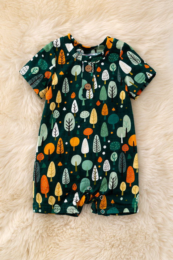 🎍Bamboo made tree printed baby romper. RPB50061