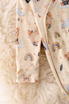 🎍Made from Bamboo, Night Night bear printed baby gown. PJB50013