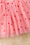 Super Cute Pink Chick dress with ruffle detail. DRG50073 NAY