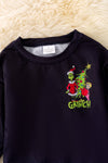 TPG40267 LOI: Black Christmas character sweatshirt.