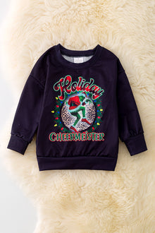  TPG40268 WEN: Black Cheermeister graphic sweater.