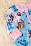 RPG40839 WEN: Christmas character printed baby onesie.