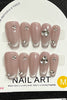 Press on women acrylic nail set.