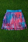 TIE DYE FRINGE SKIRT.DRG251123102 WEN