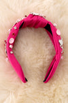 XO XO Rhinestone, bead Valentines headbands. 2pcs/$14.00