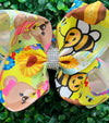 Oh Sweet Honey! Multi printed double layer hair bows. 4pcs/$10.00 BW-DSG-1001