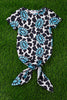 concho & cow printed baby gown. PJG25153019