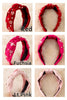 Checkered heart headbands with beads.  2PCS/$11.00