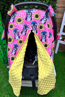  Goat & sunflower printed car seat cover. ZYTG25153024 M