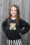 Teddy bear application black sweatshirt. TPG65153080-loi