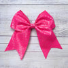 Sequins cheer hair bows w/alligator clip. (6pcs/$10.50) CHEERBOW-2023-B