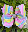 Star & stripe printed double layer hair bows. 4PCS/$10.00 BW-DSG-996