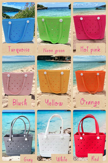  Beach Bag-Tote made of rubber beach bag. Available in 9 colors. Tote-2024-DD
