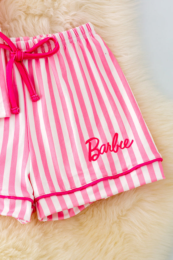 Pink & white stripe pajamas. PJG40026 SOL