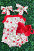 Strawberry printed baby romper. SR012301-WEN