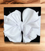 Pleather matte white large headbands. (2pcs/$10.00) F-DLH2444K