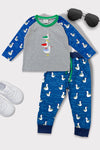 🔶 MULTI-COLOR SEAGULL EMBROIDERED PAJAMA SET. LC-CKTZ-20216465