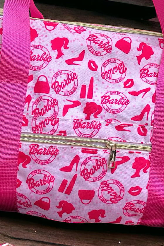 Multi-Barbie printed duffle bag with strap. TT2028LR