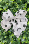 Polka dot 5.5-inch hair bows. (12pcs/$7.25)