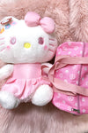 White star on pink Small duffle bag with strap. TT2024Q