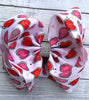 Valentines double layer hair bows. 4PCS/$10.00