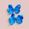 VIVID BLUE 4INCH WIDE HAIR BOWS 24PCS/$7.50 BW-325-4