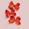 MANDARIN ORANGE BOWS 4IN WIDE 24PCS/$7.50 BW-765-4