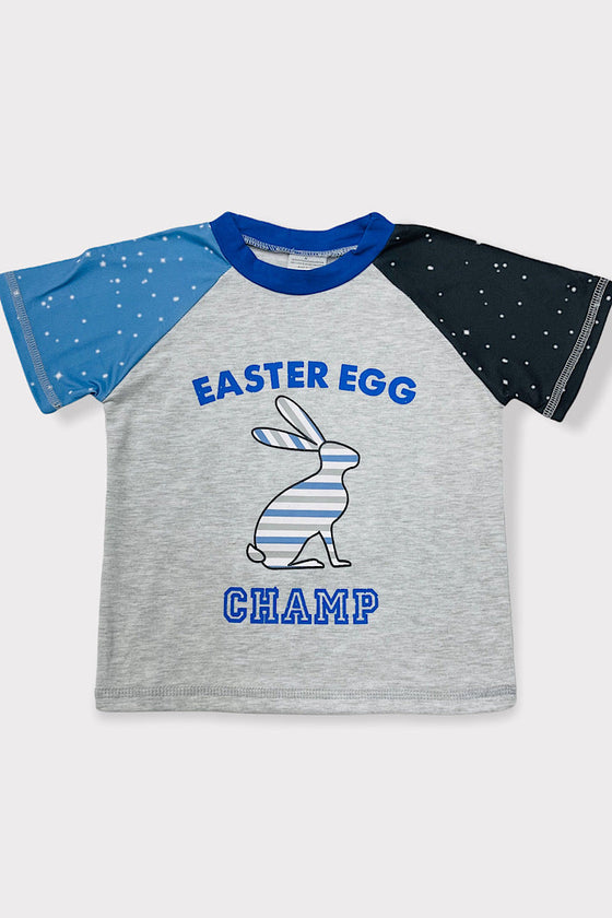 EASTER EGG CHAMP PRINTED TOP WITH BUNNY. LC-TP2116304AMY