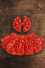 GEOMETRIC BLOOM SKIRT / DOUBLE LAYER RUFFLE. (HAIR CLIP INCLUDED) DK-DLH2321KAMY