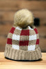 Multi-printed knit beanies/ available in 4 designs. 2pcs/$10.00 ACG5011302