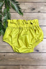 Green ruffle hem baby bloomers. PNG25153121 LOI