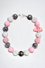 Pink & black bubble necklace with bat side pendant. 3PCS/$15.00 ACG40153029