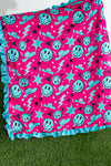 Emoji & strike printed infant baby blanket. (35"by35") BKG65153011