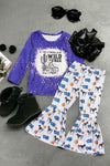 If I was a cowboy, I'd be wild & free" Multi-printed 2 piece set. GLP042007-jeann