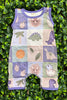 Dino quilt mimic baby romper. SR011003-LOI