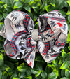 Aztec printed double layer hair bows. 10pcs/$8.00 BW-DSG-976 SET1