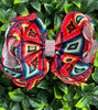 Aztec printed double layer hair bows. 10pcs/$8.00 BW-DSG-976 SET1