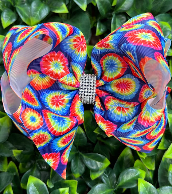 6.5"DOUBLE LAYER HAIR BOWS 12PCS/$8.00 BW-DSG-981