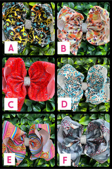  6.5" Double layer hair bows 12pcs/$8.00 BW-DSG-982